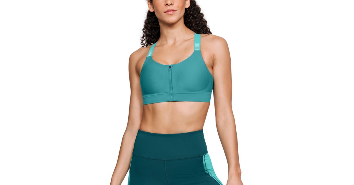 women's ua vanish high zip sports bra