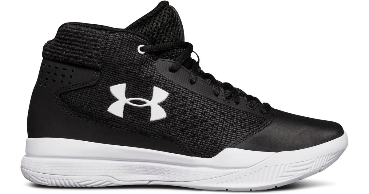 Under Armour Leather Women's Ua Jet 2017 Basketball Shoes in Black /White  (Black) | Lyst