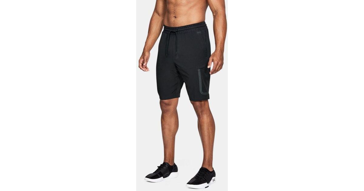Under Armour Ua Sportstyle Elite Cargo Shorts in Black for Men | Lyst