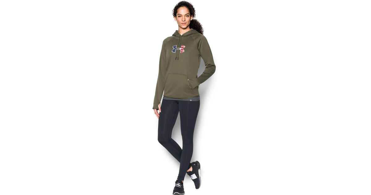 under armour big flag logo hoodie