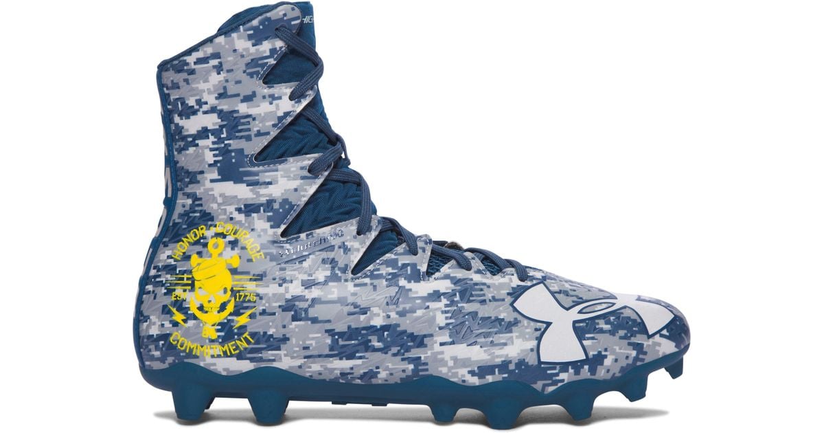 all blue under armour cleats