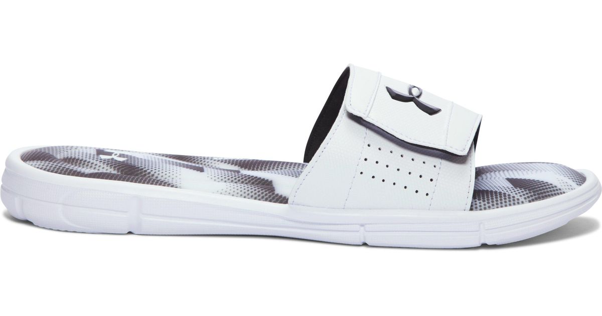 white under armour sandals