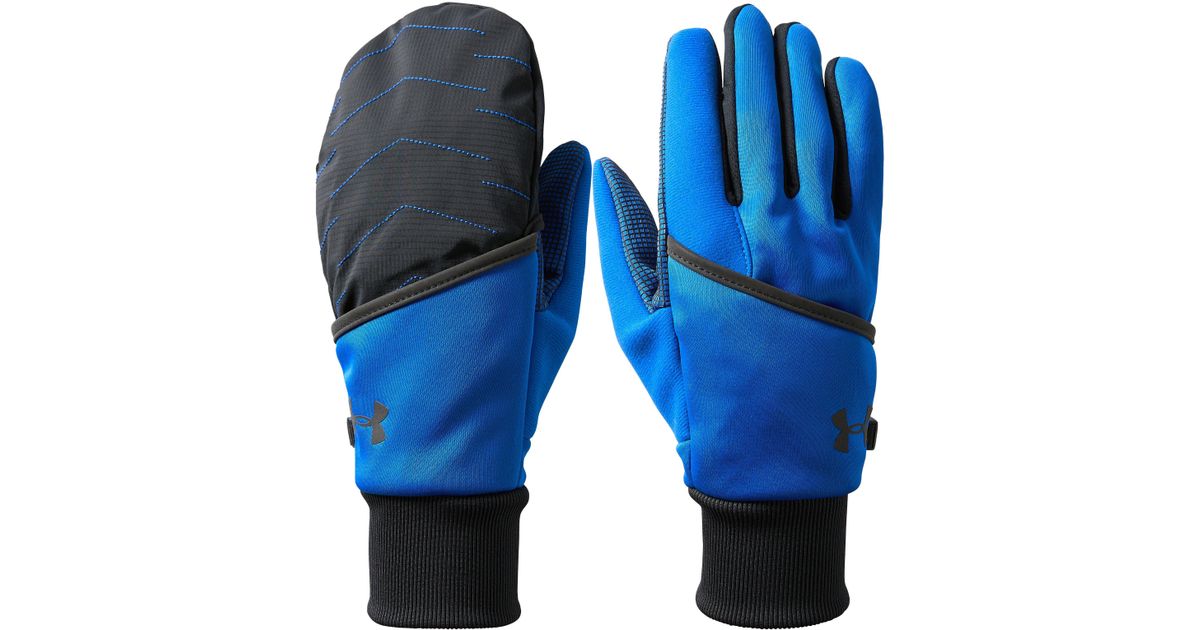 blue under armour gloves