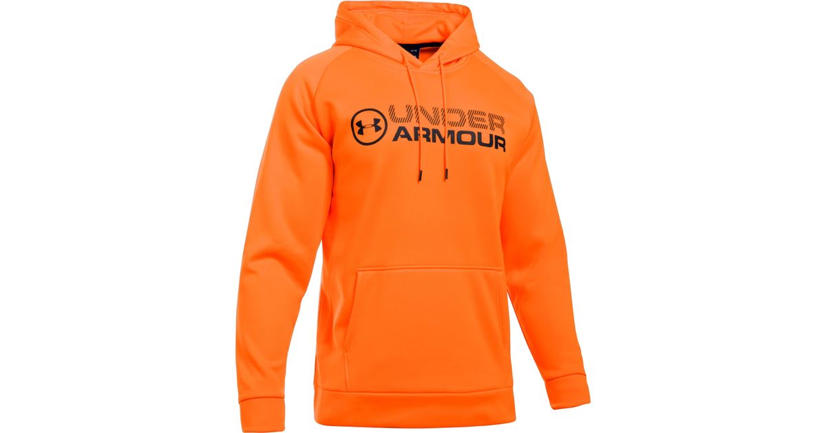 Under Armour Storm Caliber Hoodie in Orange for Men | Lyst Canada