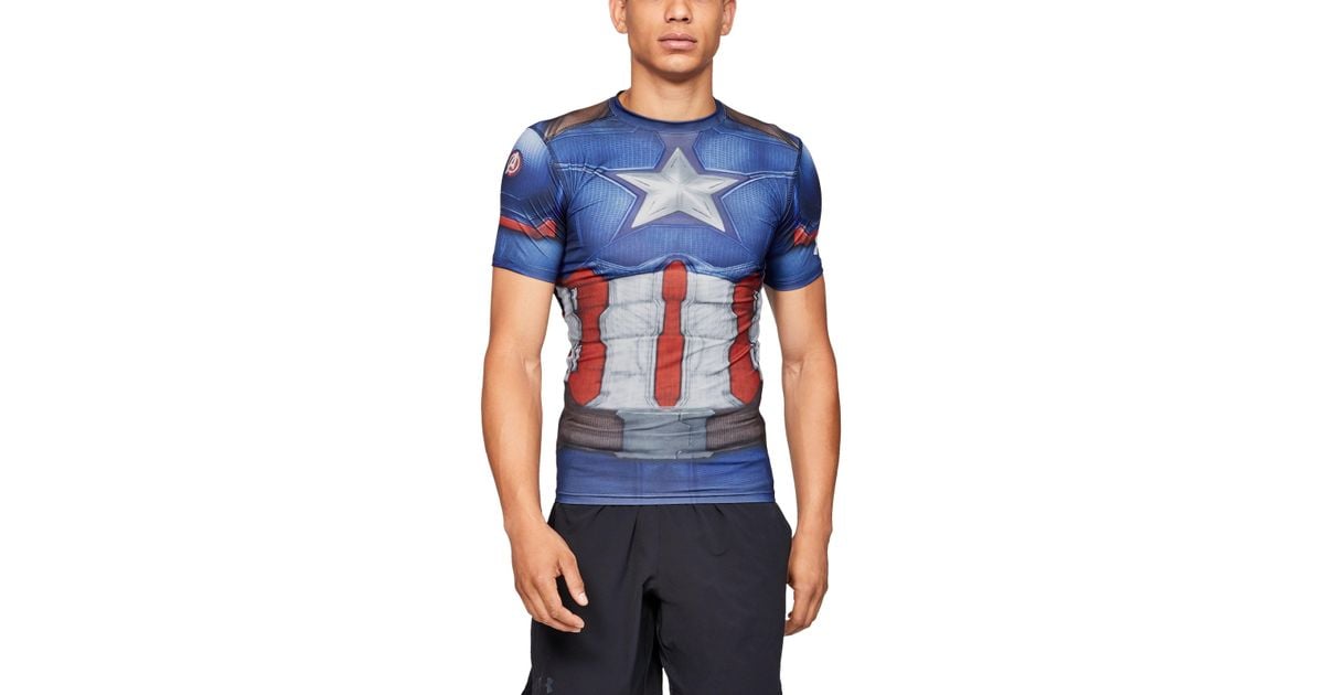 Under Armour Men's ® Alter Ego Captain America Compression Shirt for Men |  Lyst