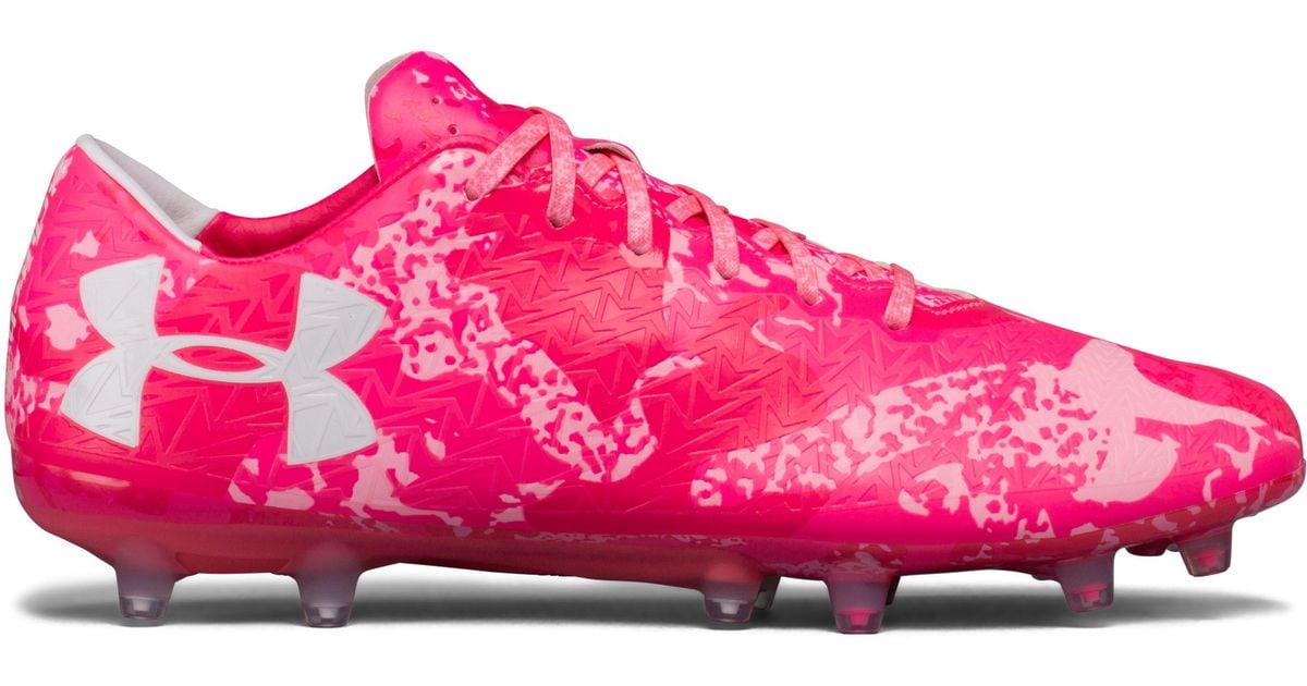 Under Armour Men's Ua Clutchfit® Force 3.0 Firm Ground— Limited Edition Soccer  Cleats in Pink for Men | Lyst