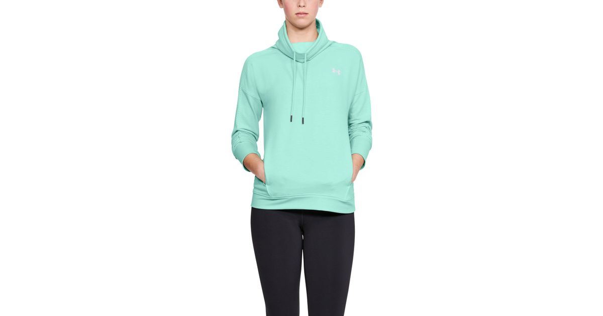 mint green under armour hoodie