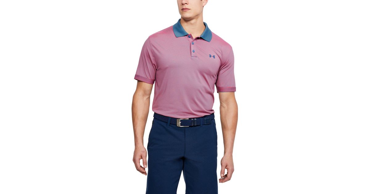 men's ua performance polo patterned