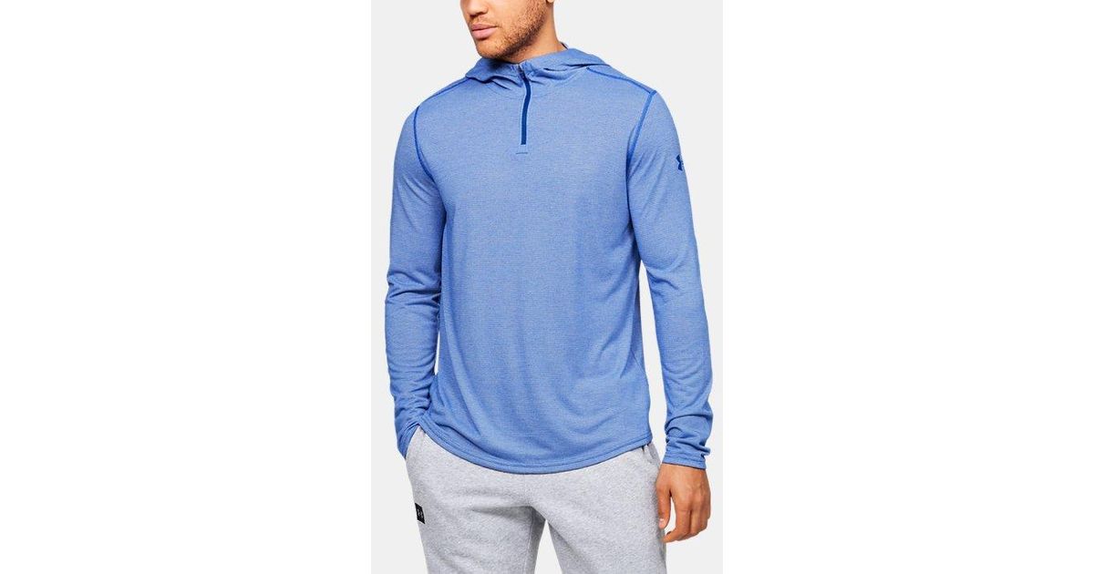Under Armour Men's Ua Threadborne Knit Fitted Hoodie in Blue for Men - Lyst