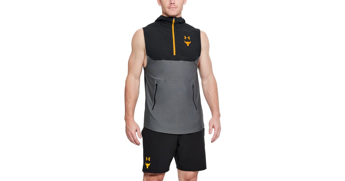 under armour project rock vanish sleeveless hoodie