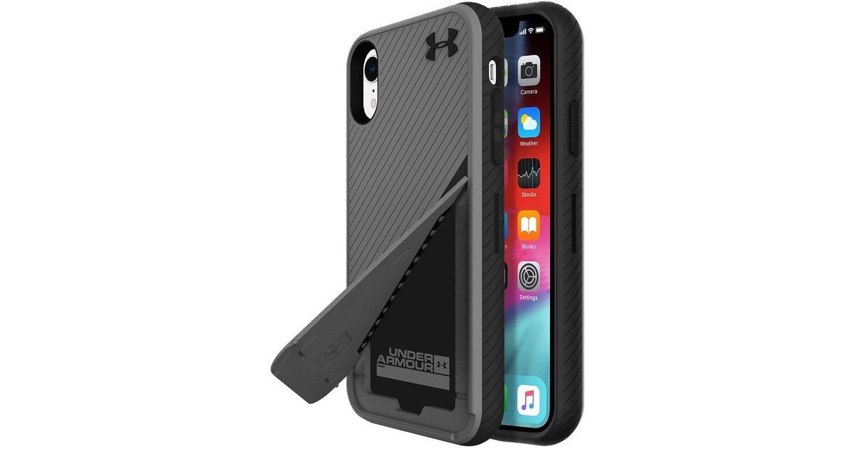 Under Armour Protect Kickstash Case For Iphone Xr in Black | Lyst