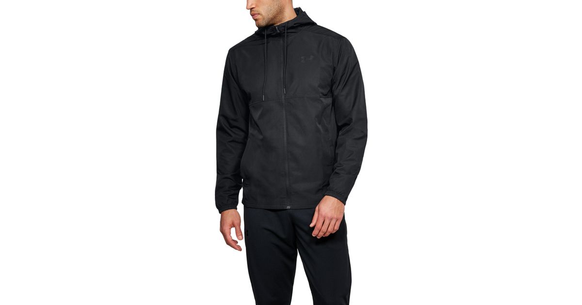 under armour men's sportstyle woven full zip hoodie