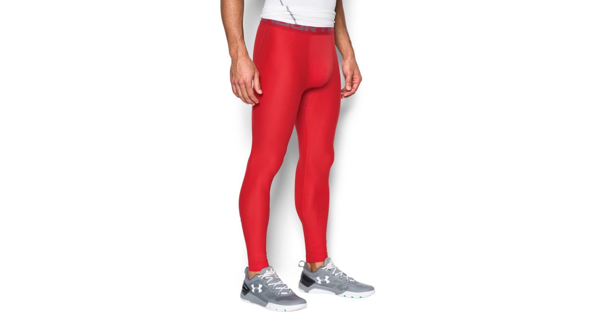 mens red compression tights