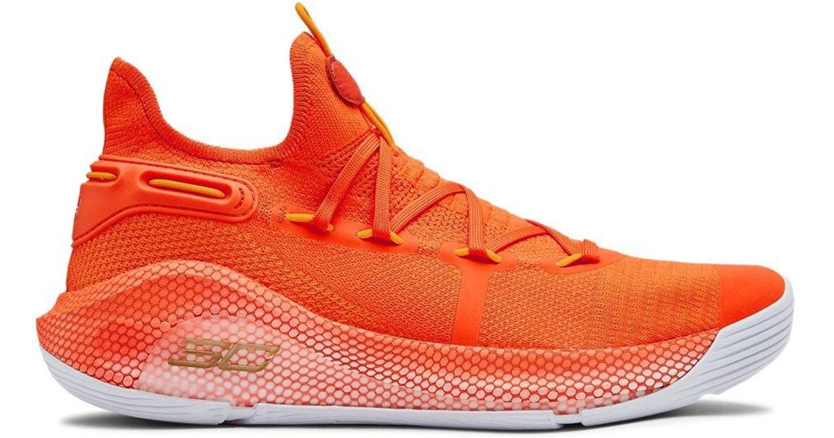 Under Armour Curry 6 Team in Orange for 
