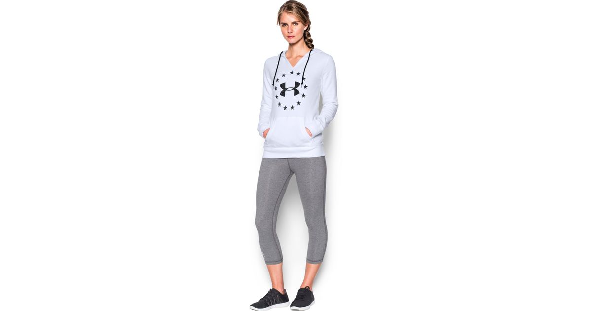 under armour women's freedom logo favorite fleece hoodie