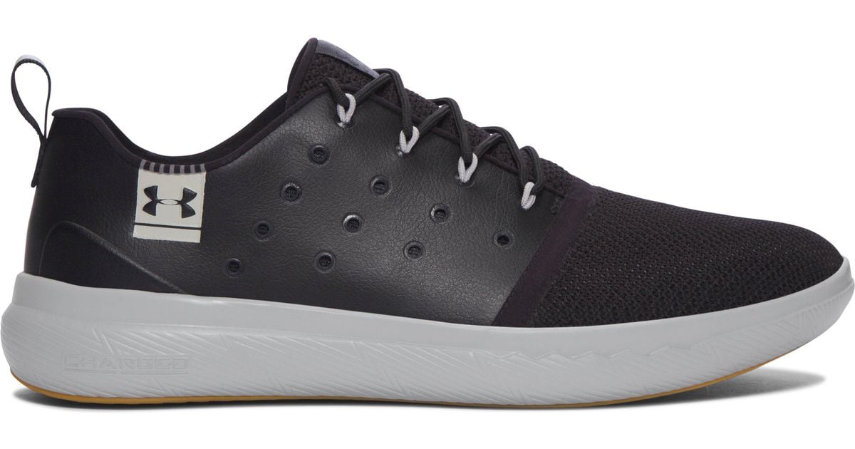 Under Armour Men's Ua Charged 24/7 Low Leather Shoes in Black for Men | Lyst