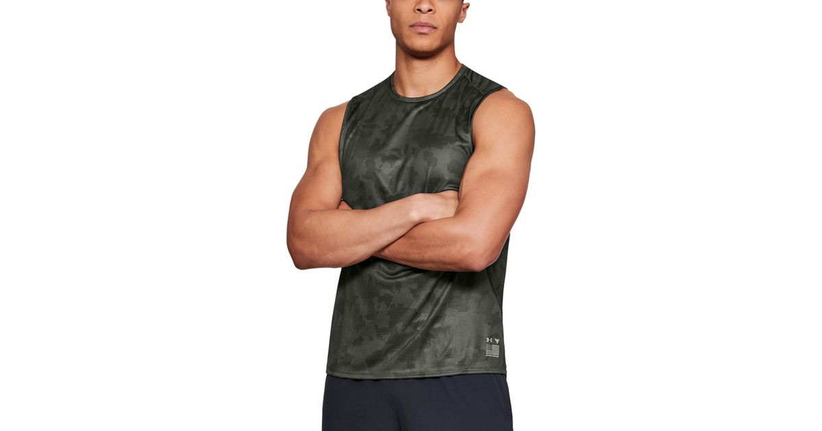 Under Armour Men S Sleeveless Shirt Project Rock Aloha Camo Tank 1351590 001 Ebay
