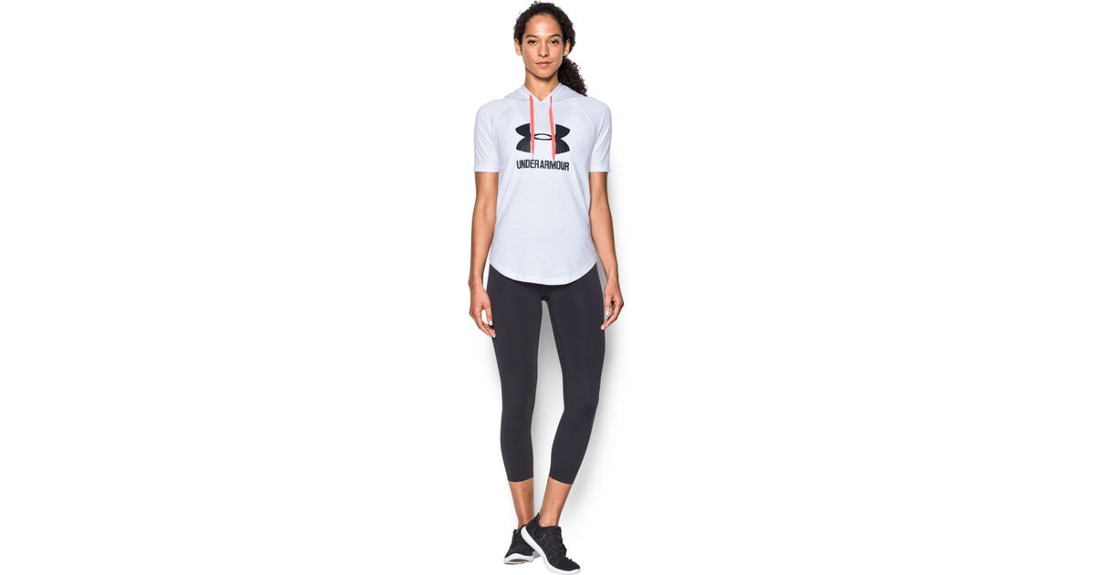 ua sportstyle short sleeve hoodie