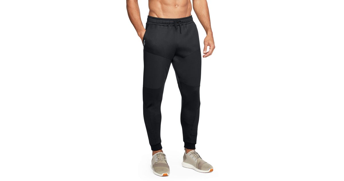 Under Armour Synthetic Men's Ua Unstoppable Gore® Windstopper® Tapered Knit Pants in Black
