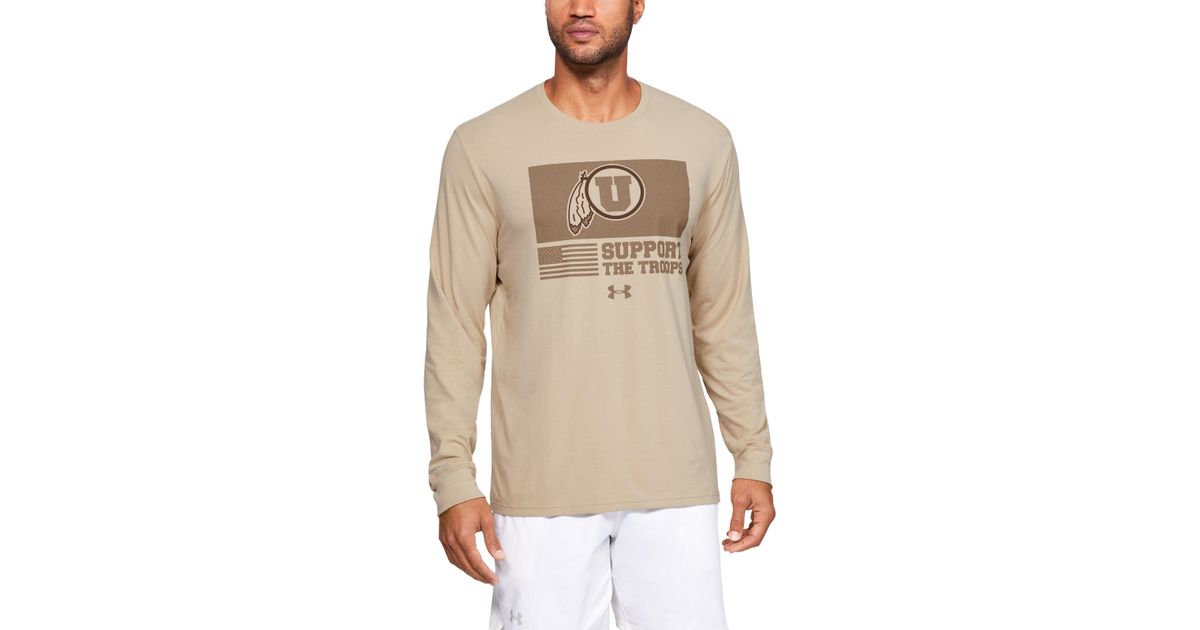 tan under armour long sleeve