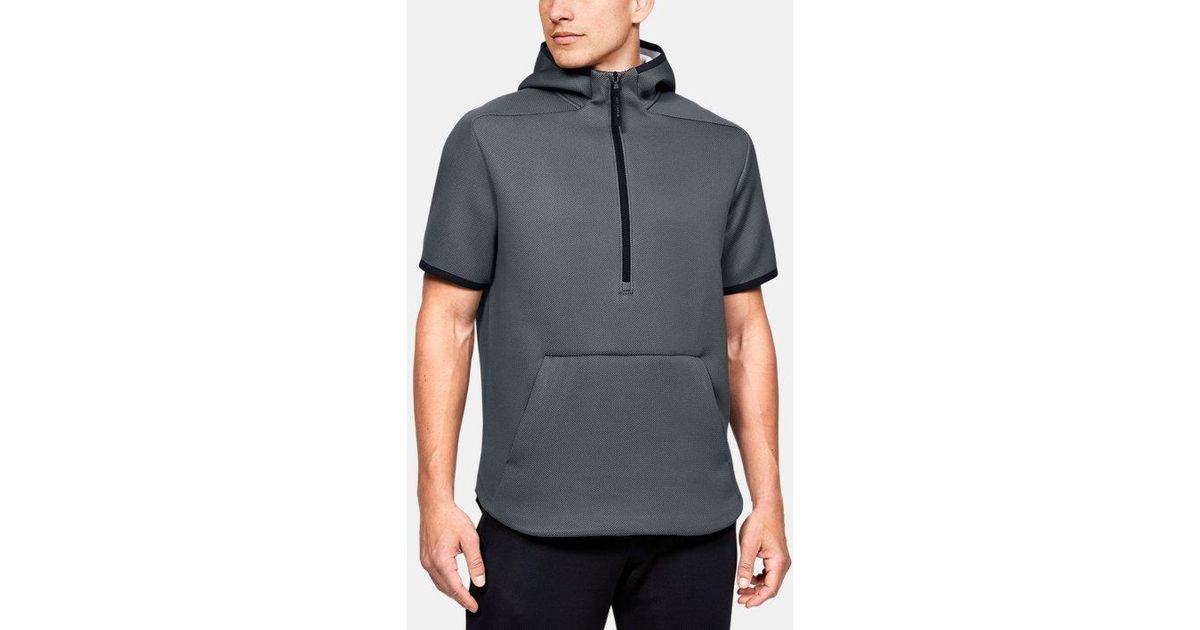 Under Armour Ua /move 1⁄2 Zip Short Sleeve Hoodie in Gray for Men 