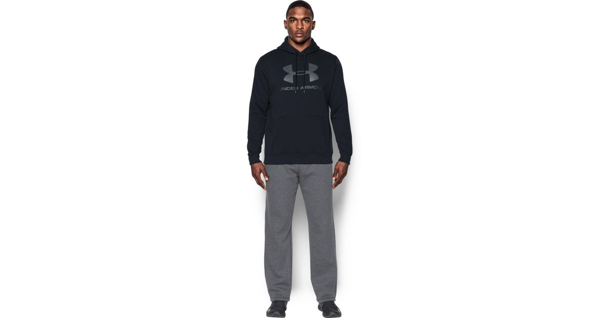 ua rival fleece fitted graphic