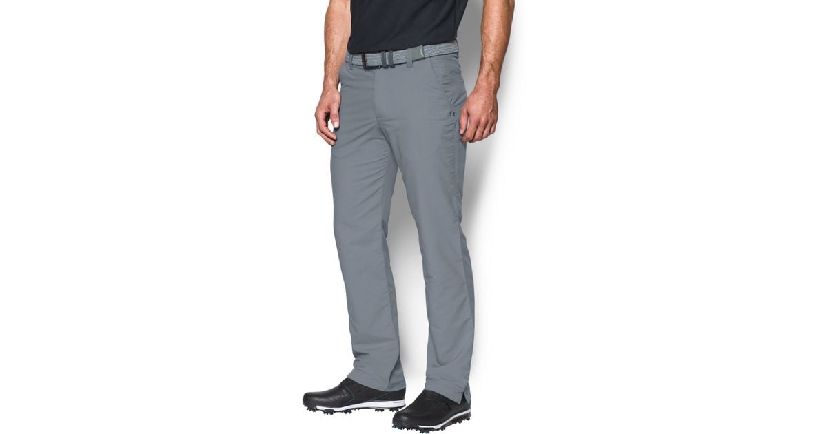 identificación empezar Derecho Under Armour Men's Ua Match Play Golf Pants in Gray for Men | Lyst