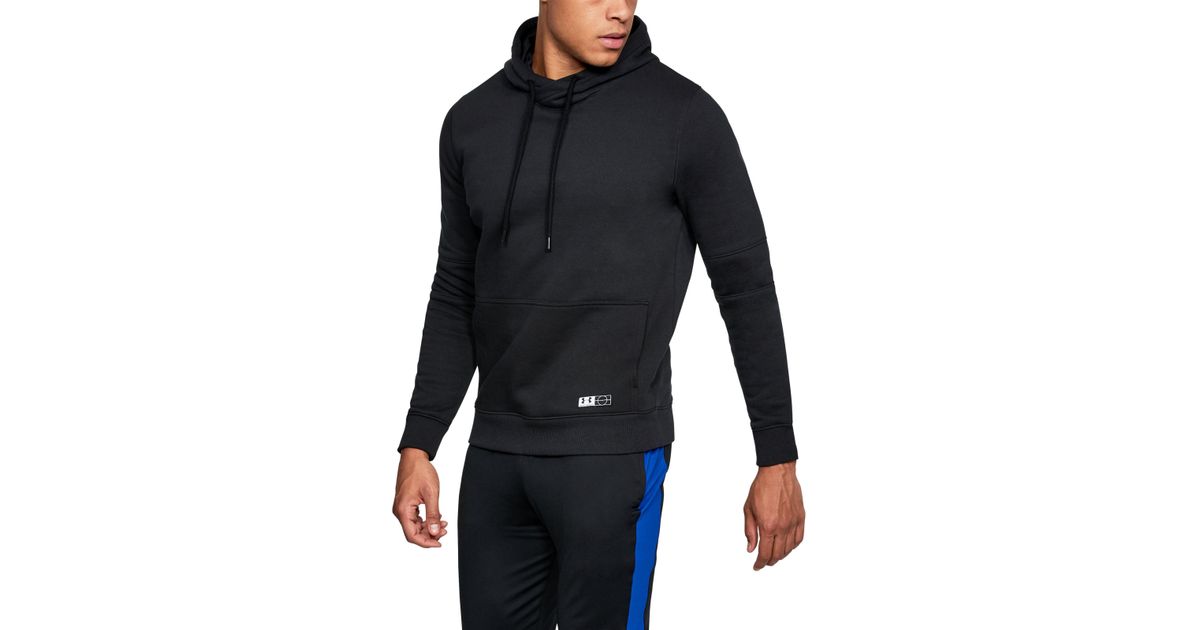 under armour hoodie black men