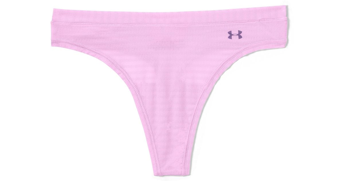 Under Armour Women's Ua Pure Stretch - Sheer Thong in Pink