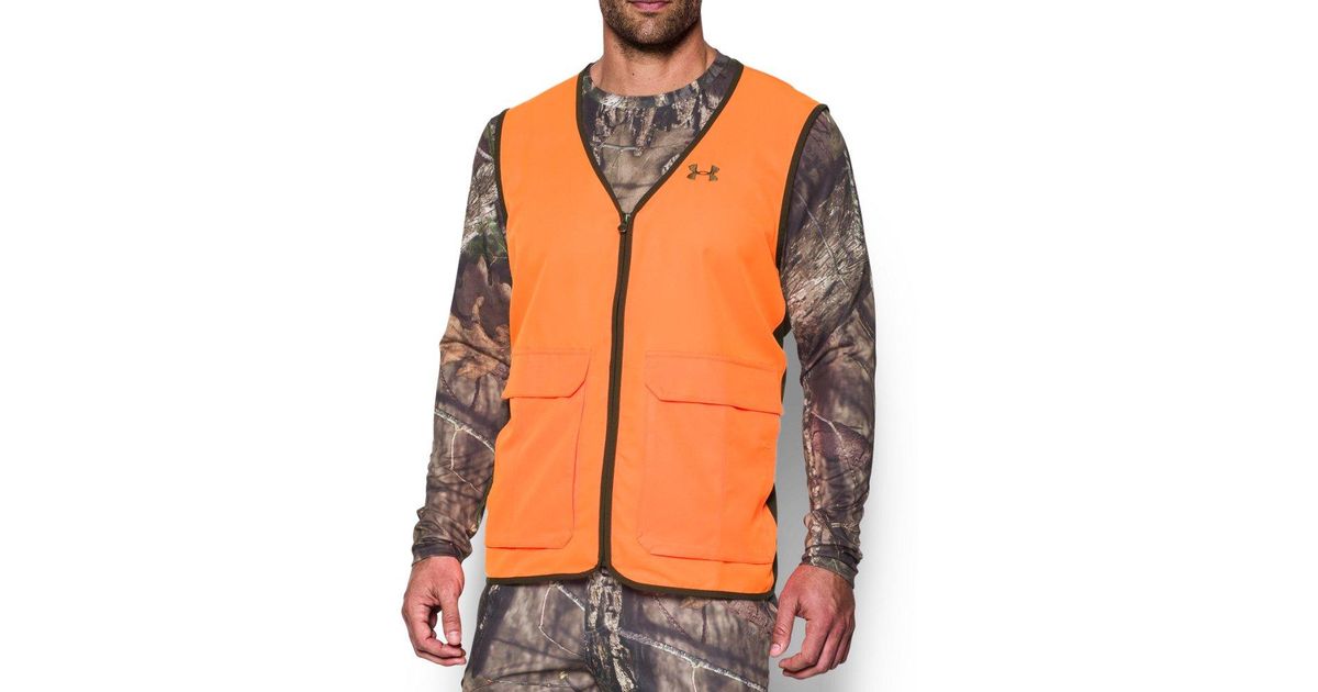 under armour blaze orange jacket