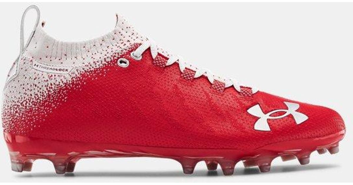 Melodioso Muelle del puente accidente Under Armour Spotlight Lux Mc Football Cleat in Red for Men | Lyst