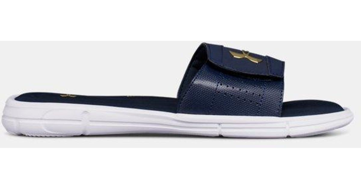 Under Armour Synthetic Ua Ignite V Slides in Navy (Blue) for Men Lyst