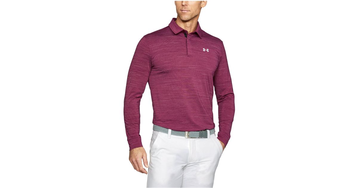 men's ua playoff long sleeve polo