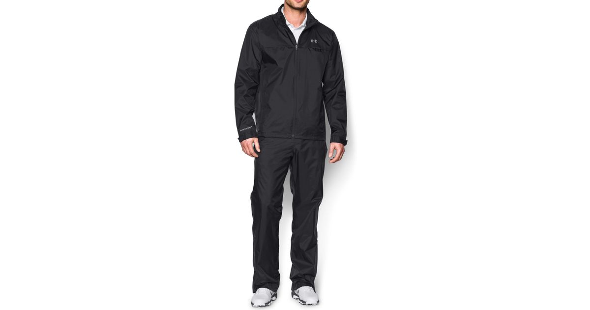 Under Armour Men's Ua Storm Golf Rain Suit in Black /Steel (Black) for Men  | Lyst