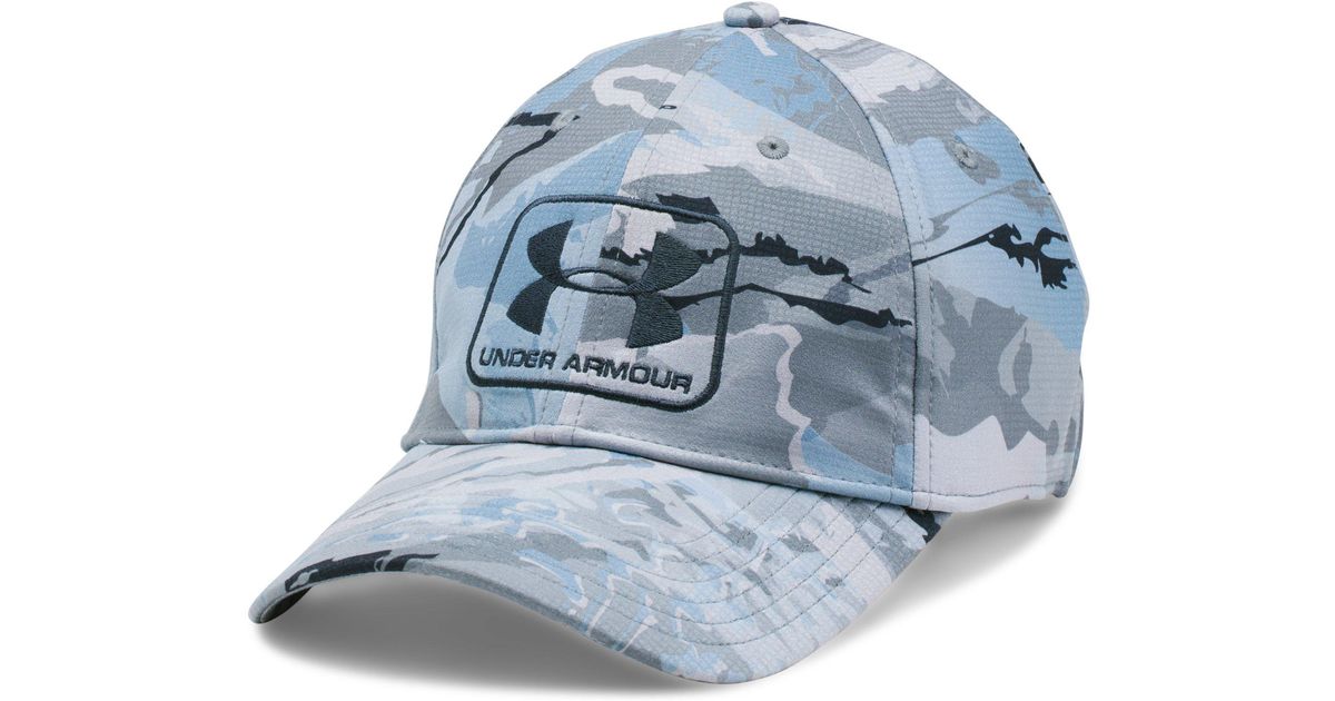 under armour men's camo stretch fit cap