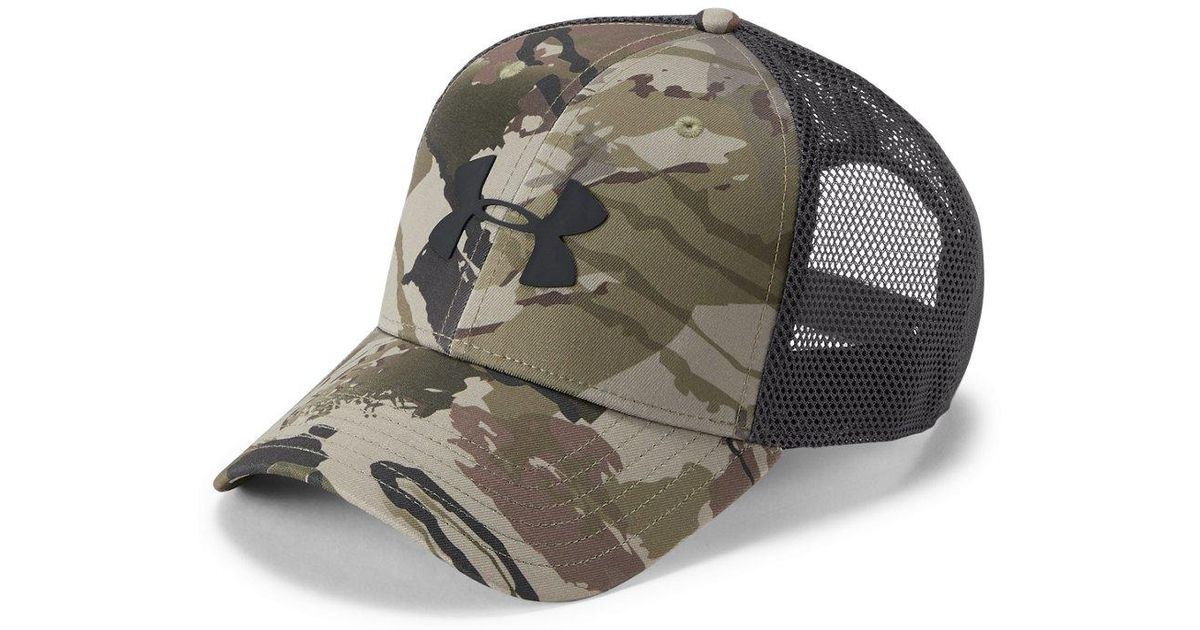 under armour mesh camo hat