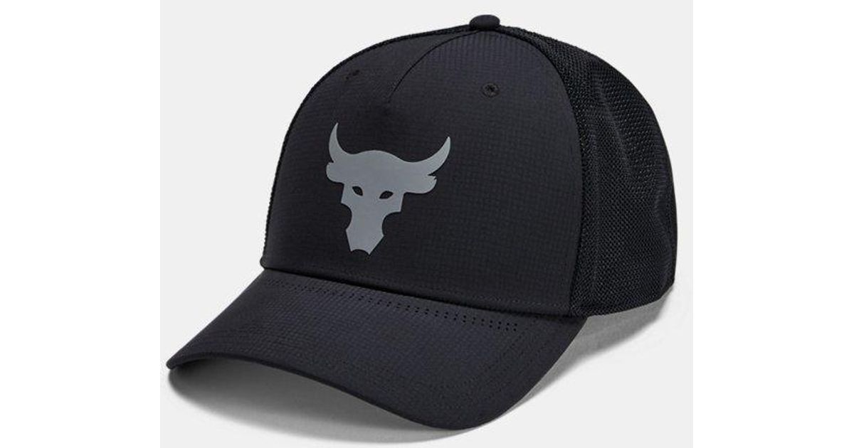 Under Armour Project Rock Trucker Hat in Black for Men - Save 26% | Lyst