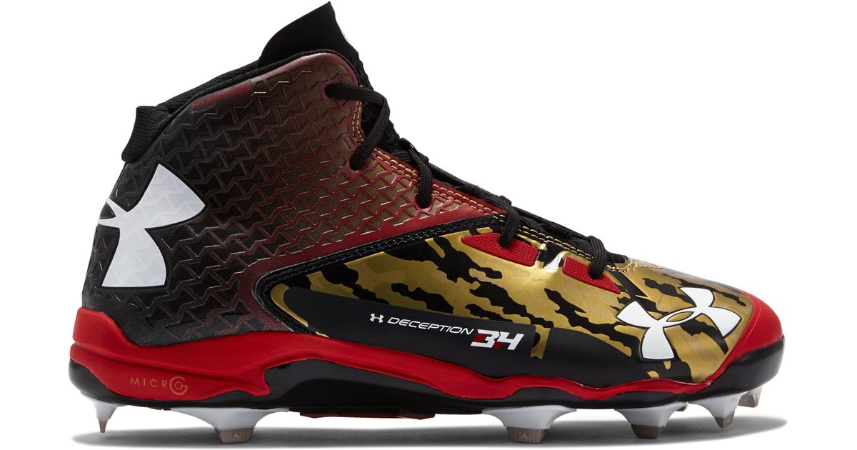 under armour men's deception mid rm baseball cleats
