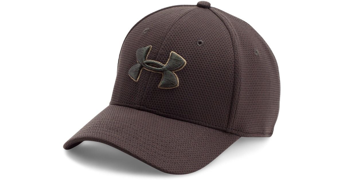 Under Armour Men's Ua Blitzing Ii Stretch Fit Cap in Brown for Men | Lyst