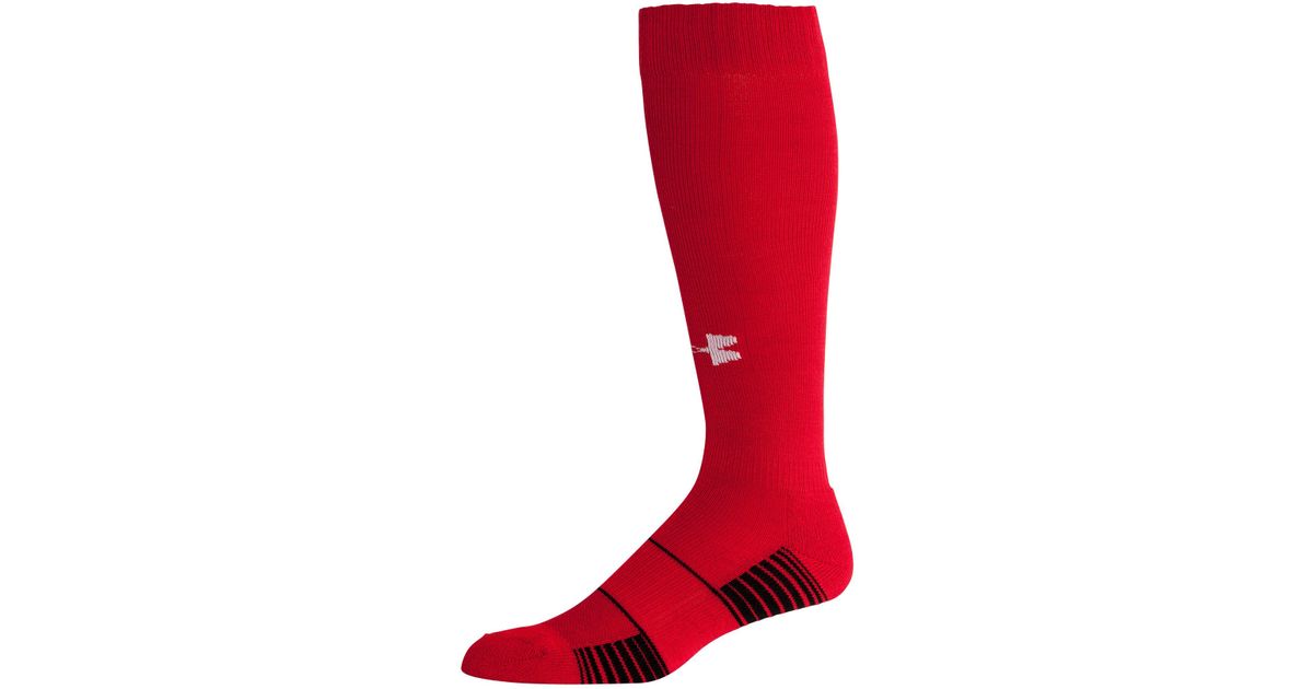 Under Armour Synthetic Ua Overthecalf Team Socks in Red/ (Red) Lyst