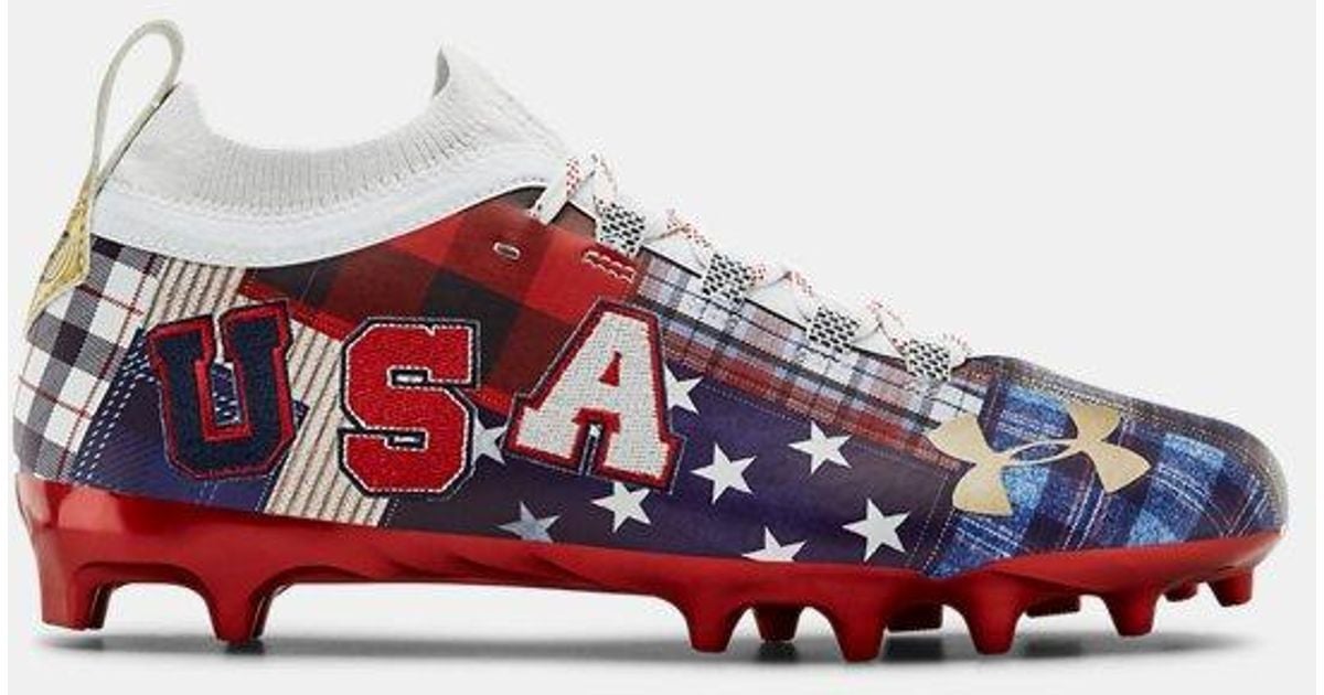 Under Armour Men's Ua Spotlight Lux Le Americana Football Cleats in Red for  Men | Lyst