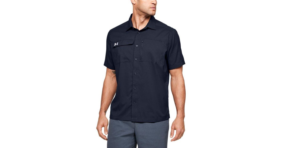 men's ua motivator coach's button up shirt