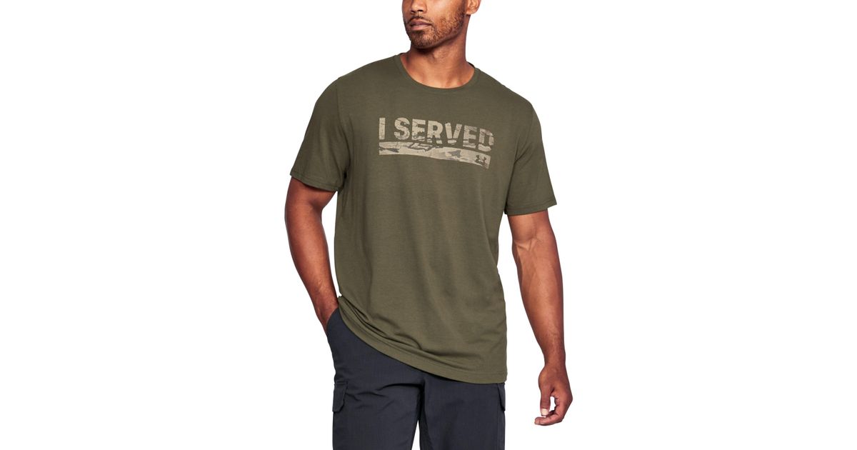 Under Armour Men's Ua Freedom I Served T-shirt in Green for Men | Lyst
