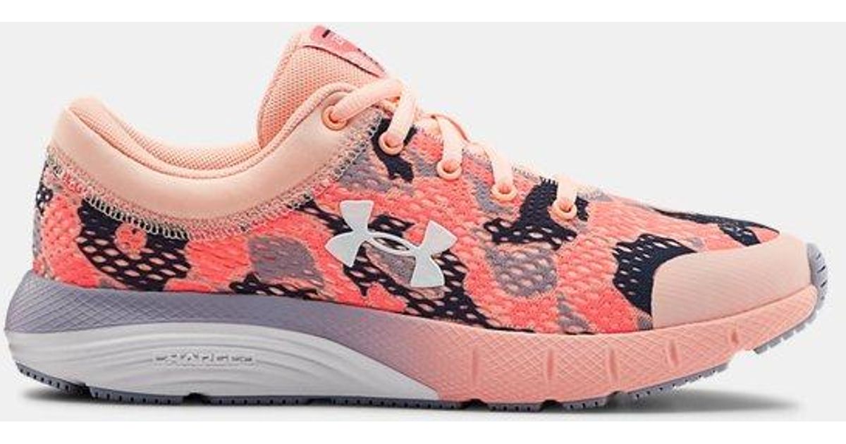 grade school ua charged bandit 5 camo running shoes