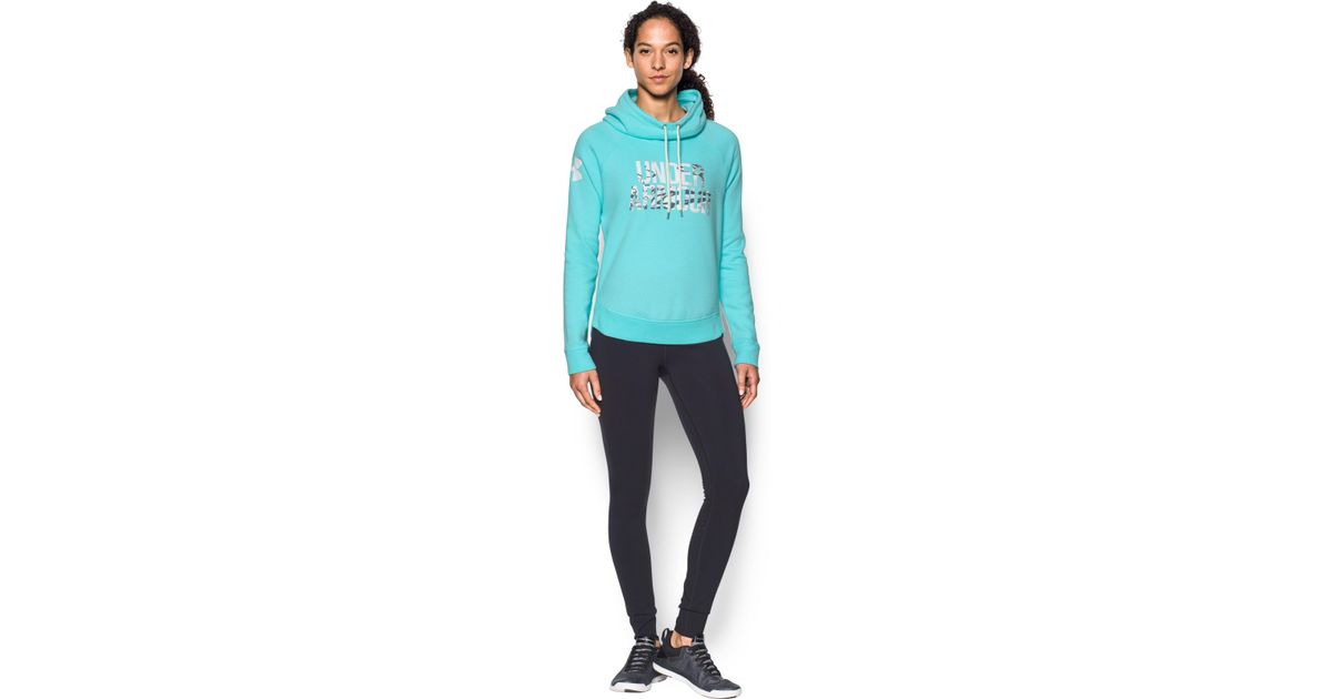 under armour women's favorite fleece camo logo hoodie