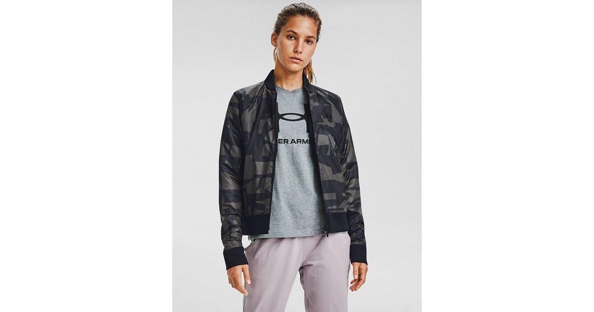 Under Armour Women's Ua /move Reversible Bomber Jacket in Black - Lyst