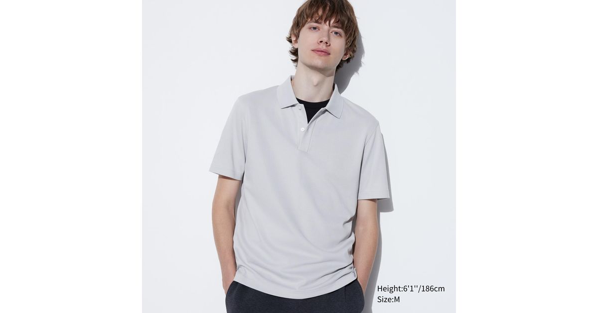Uniqlo Airism baumwolle pique poloshirt in WeiB fur Herren Lyst DE