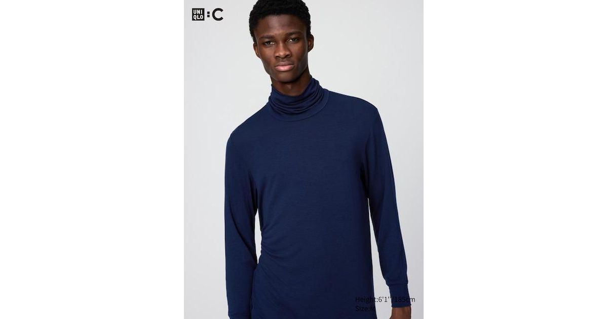 Camiseta Térmica UNIQLO HEATTECH Extra Cálida Mezcla Cachemira | Cuello Alto, Tallas XS-3XL