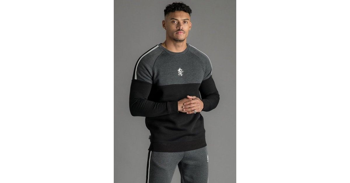 Gym King Fleece Sacro Crew Sweatshirt in Black for Men - Lyst