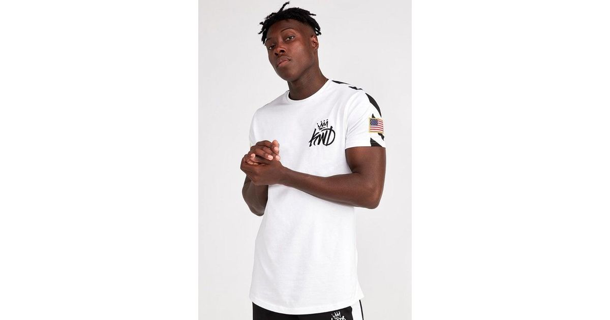 Kings Will Dream Men/'s Kaydon Zebra SS T-shirt White Black Red